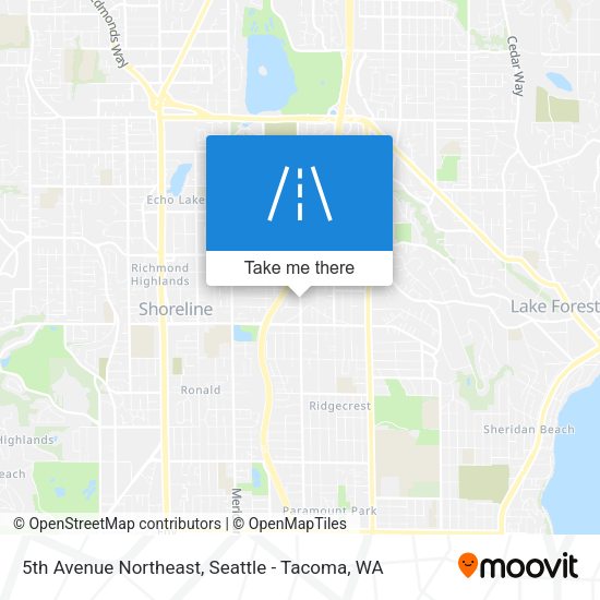 5th Avenue Northeast map