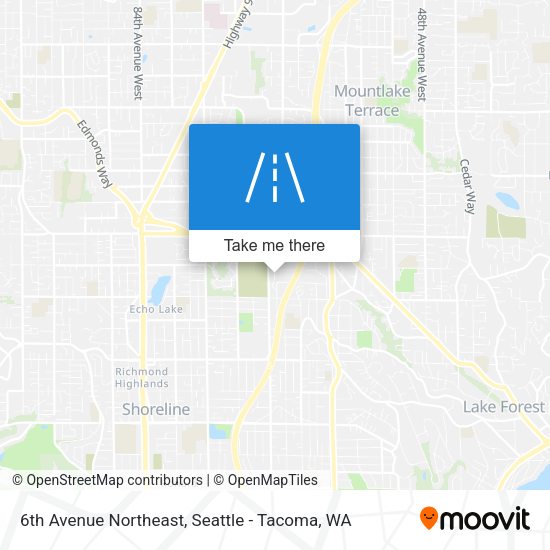 6th Avenue Northeast map