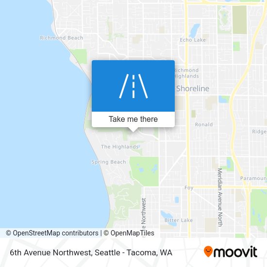 6th Avenue Northwest map
