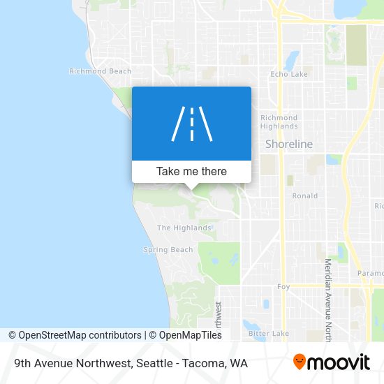 9th Avenue Northwest map