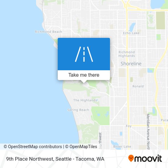 Mapa de 9th Place Northwest
