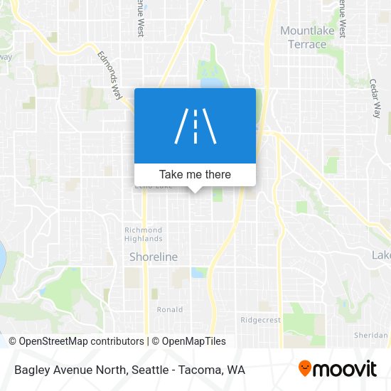 Mapa de Bagley Avenue North