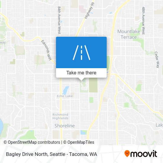 Bagley Drive North map