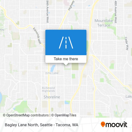 Mapa de Bagley Lane North
