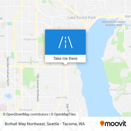 Bothell Way Northeast map