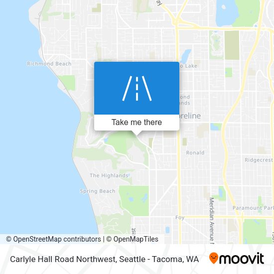 Mapa de Carlyle Hall Road Northwest