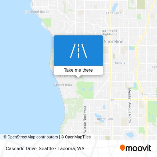 Mapa de Cascade Drive