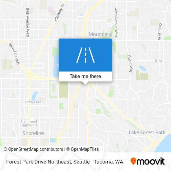 Mapa de Forest Park Drive Northeast