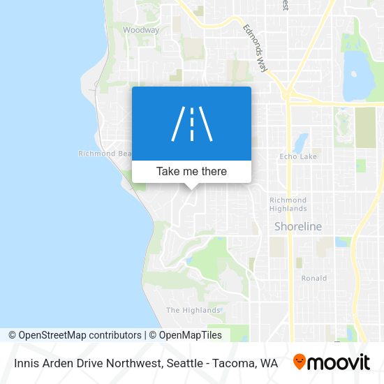 Innis Arden Drive Northwest map