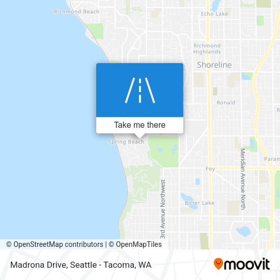 Madrona Drive map