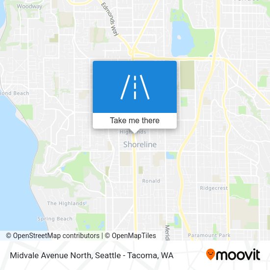 Mapa de Midvale Avenue North