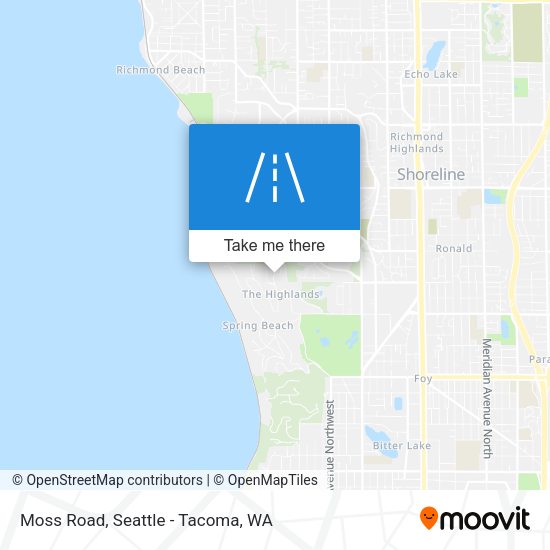 Mapa de Moss Road