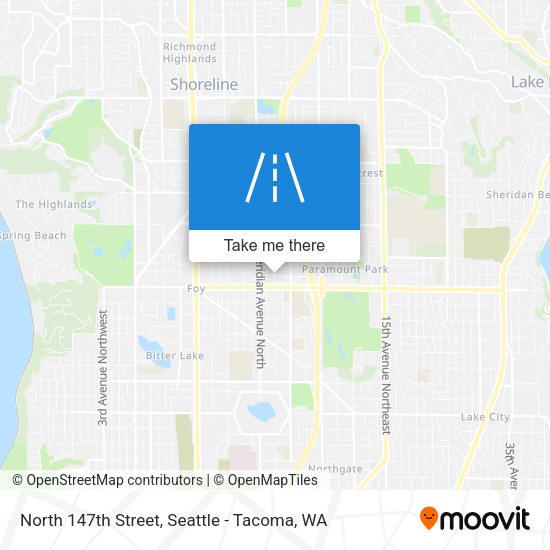 North 147th Street map