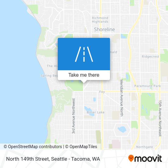 North 149th Street map