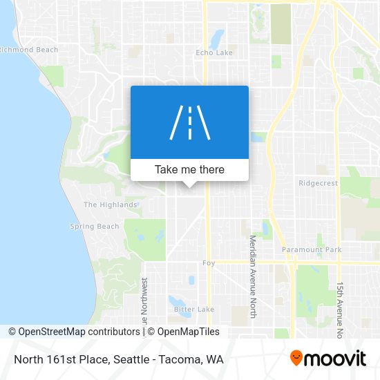Mapa de North 161st Place