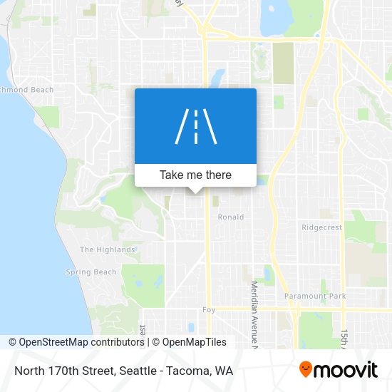North 170th Street map