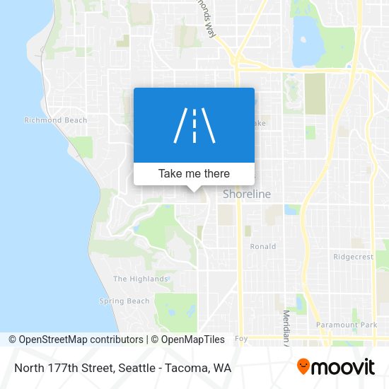 North 177th Street map