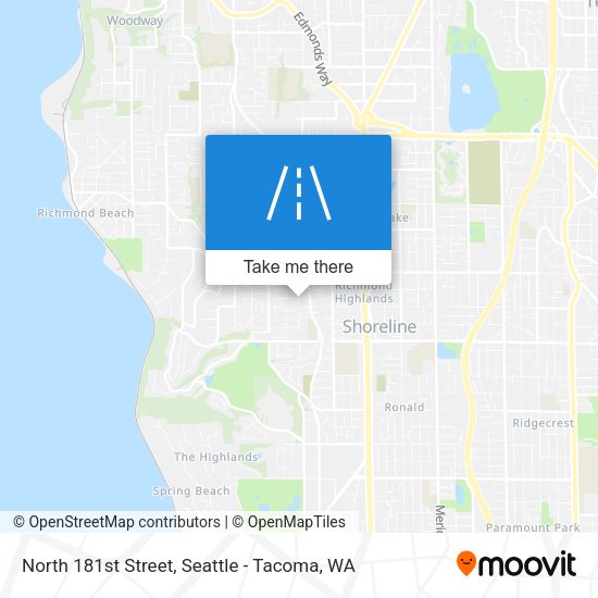 North 181st Street map
