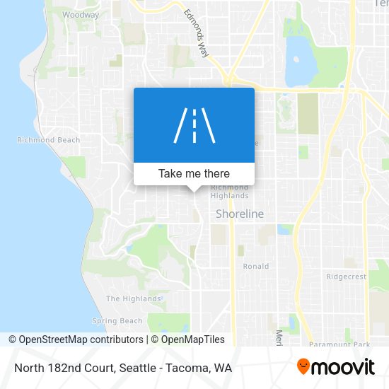 Mapa de North 182nd Court