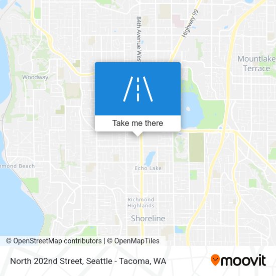 Mapa de North 202nd Street