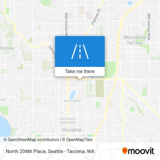 Mapa de North 204th Place