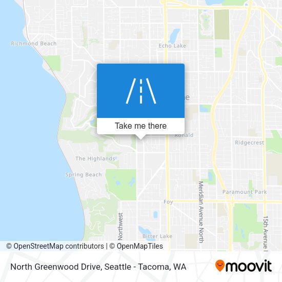 North Greenwood Drive map