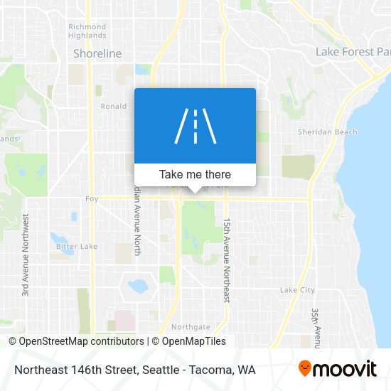 Northeast 146th Street map