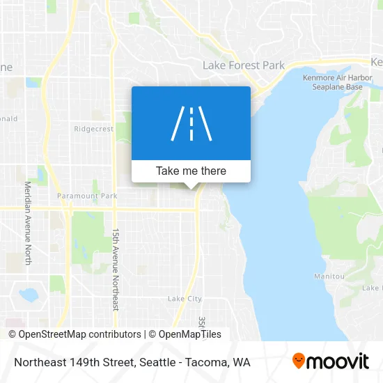 Northeast 149th Street map