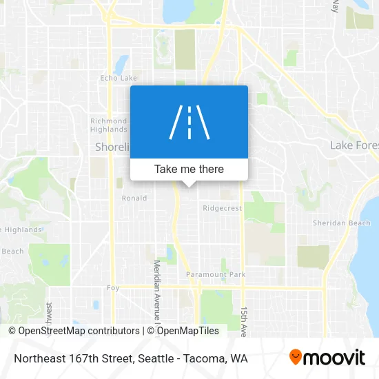 Northeast 167th Street map