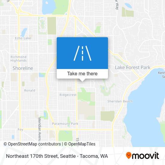 Northeast 170th Street map