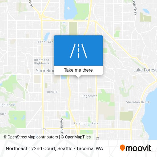 Northeast 172nd Court map