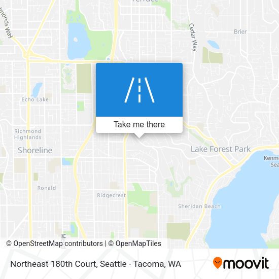 Northeast 180th Court map