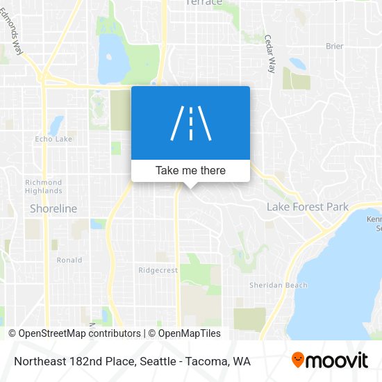Mapa de Northeast 182nd Place