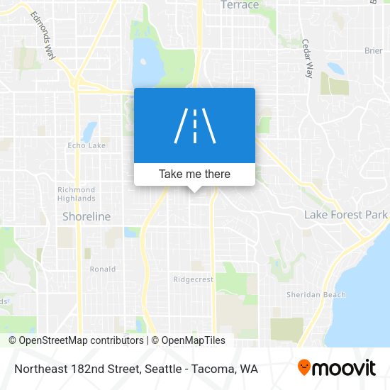 Mapa de Northeast 182nd Street