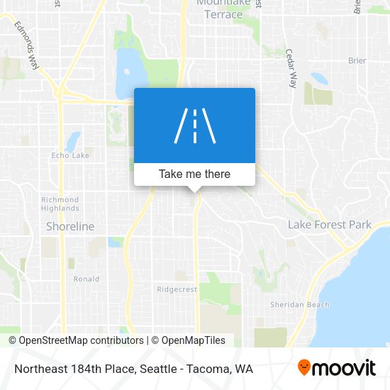 Mapa de Northeast 184th Place