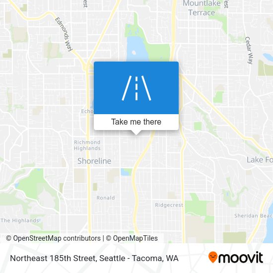Northeast 185th Street map