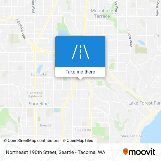 Northeast 190th Street map