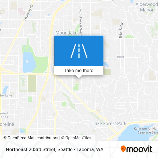 Mapa de Northeast 203rd Street