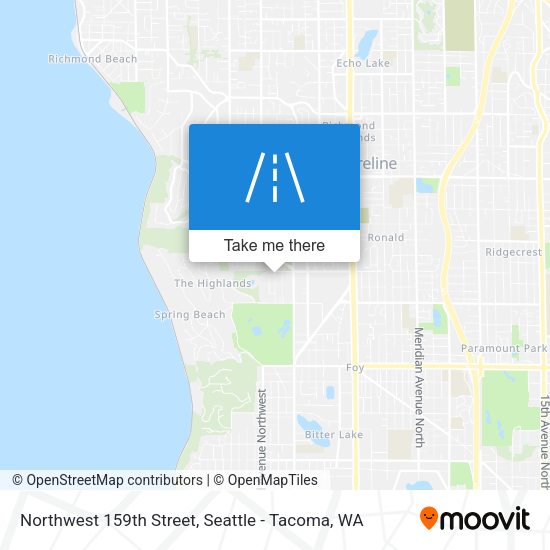 Northwest 159th Street map