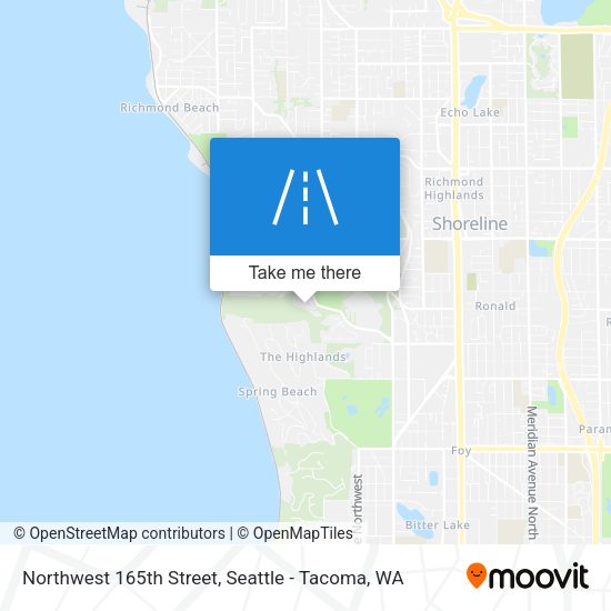 Northwest 165th Street map
