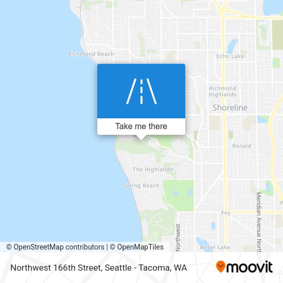 Northwest 166th Street map