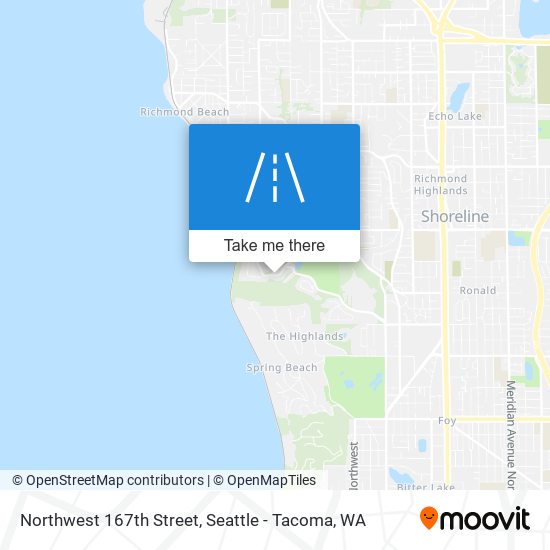 Northwest 167th Street map
