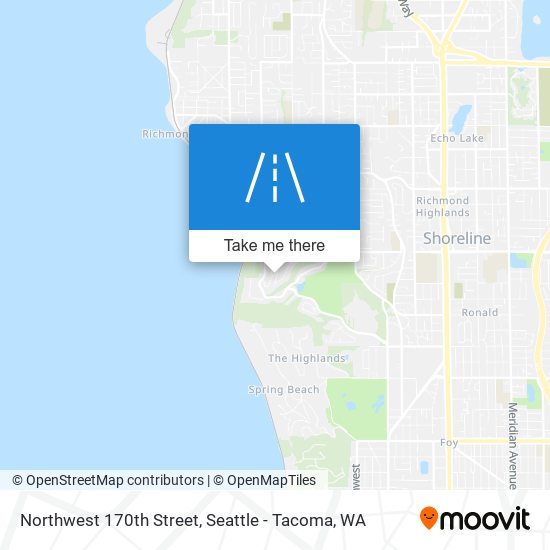 Northwest 170th Street map