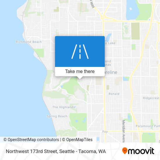 Northwest 173rd Street map