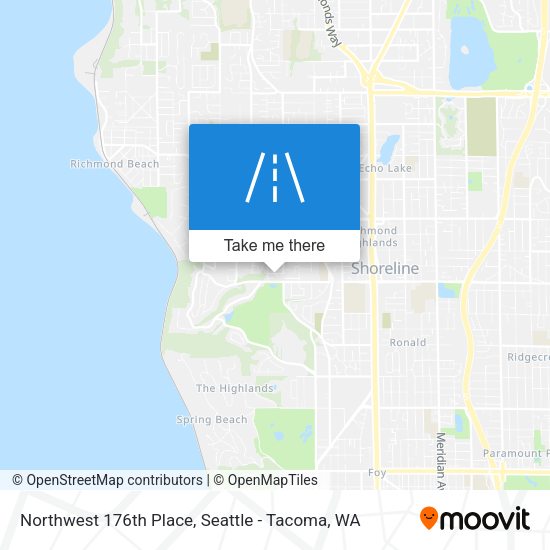 Mapa de Northwest 176th Place