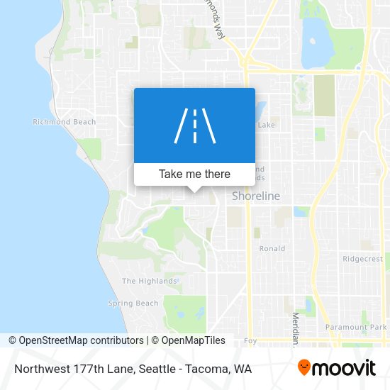 Northwest 177th Lane map