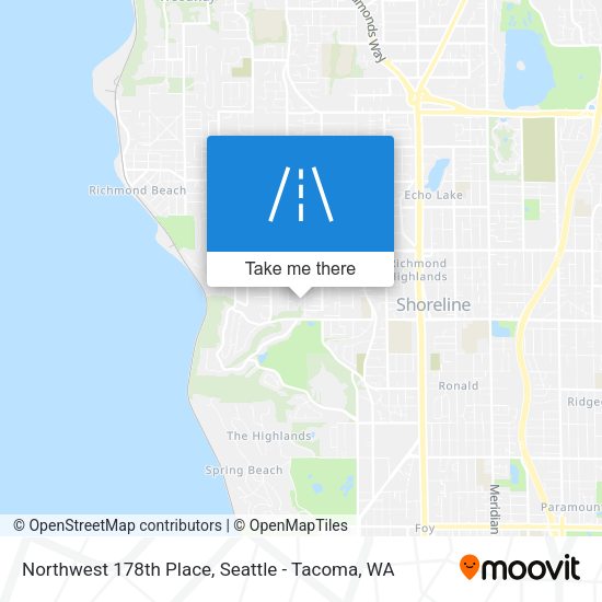 Northwest 178th Place map
