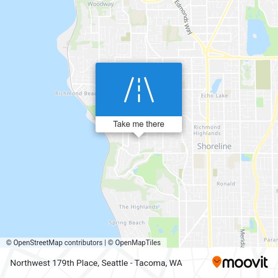 Mapa de Northwest 179th Place