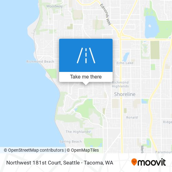 Northwest 181st Court map