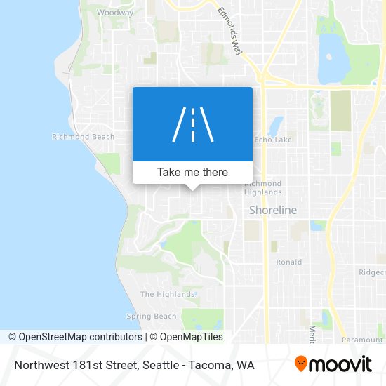 Northwest 181st Street map